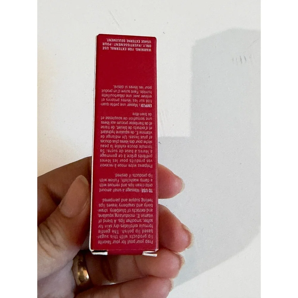 fmg Glimmer Lip Polish Sugar‎ Scrub Exfoliator with Squalane 0.35 oz New in Box